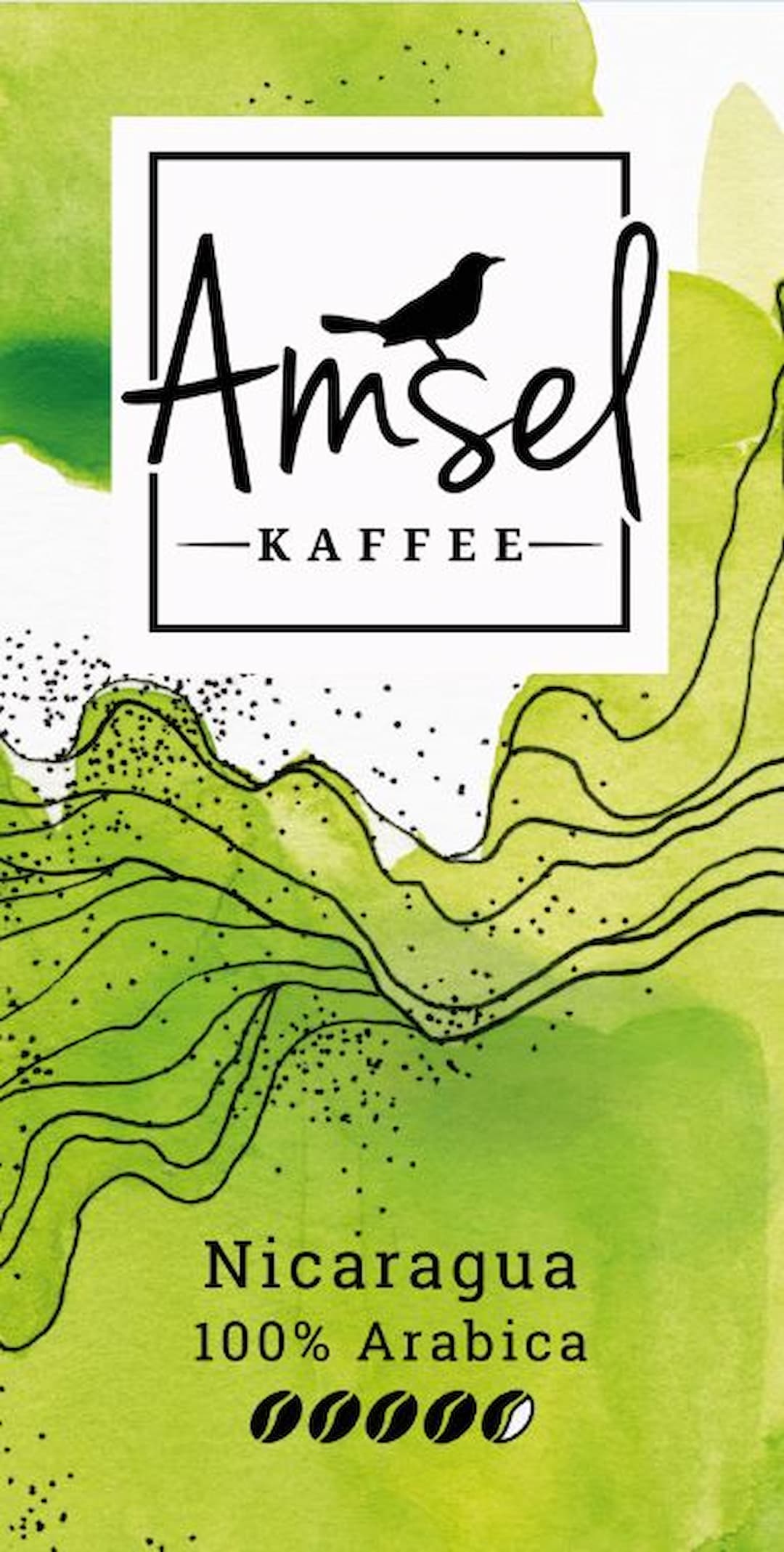 Nicaragua von Amsel Kaffee – würziger Single Origin Arabica als Full City Roast mit Karamellnoten, wenig Säure und ausgewogenem Körper